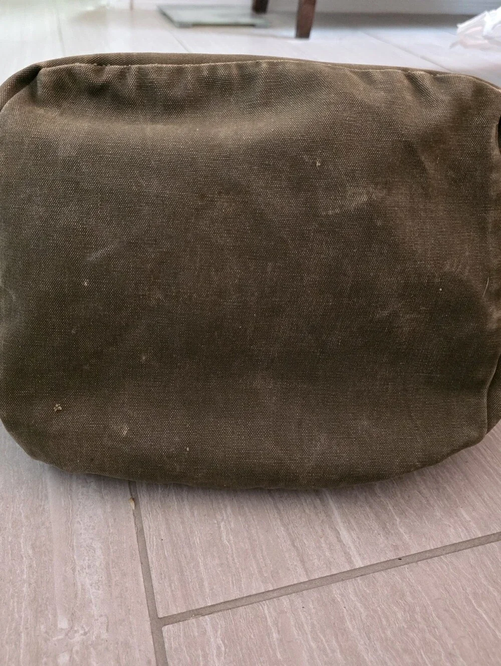 Vintage Authentic U.S. Army Canvas Duffel Bag - 1950s-60s Korean/Vietnam War Era